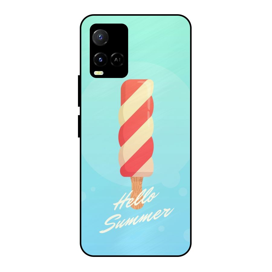 Hello Summer Metal Back Case for Vivo Y21T