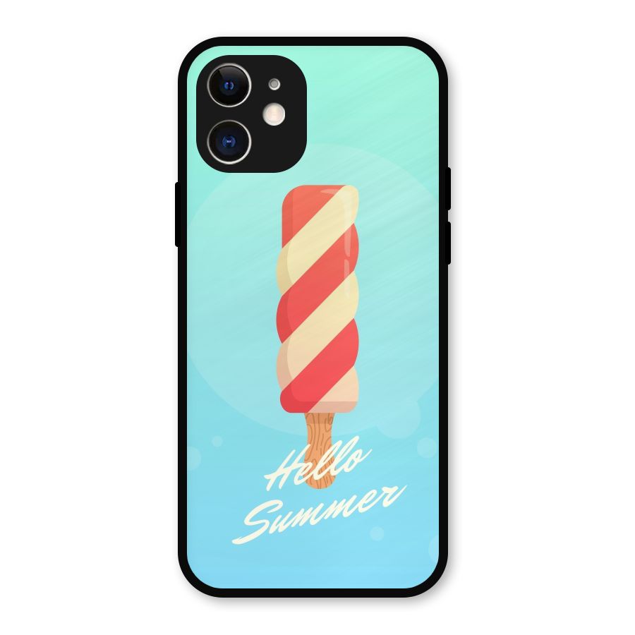 Hello Summer Metal Back Case for iPhone 12