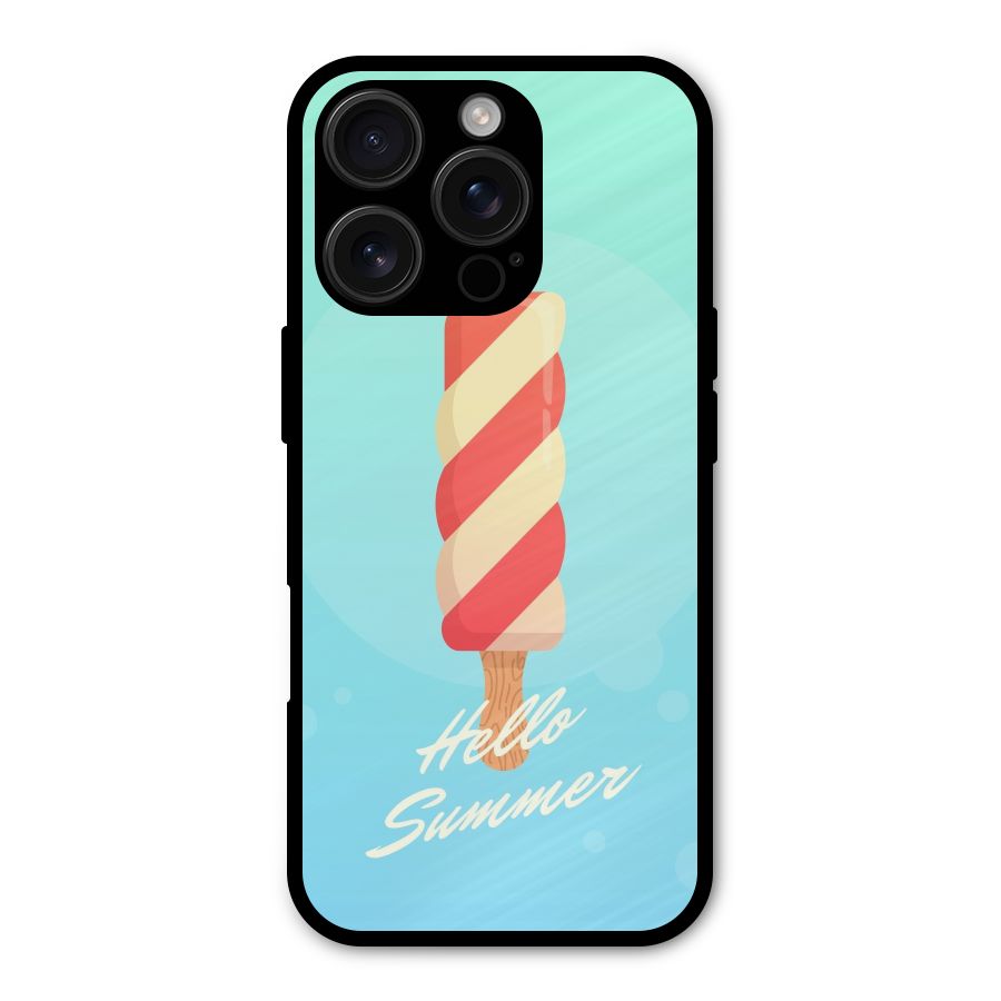 Hello Summer Metal Back Case for iPhone 16 Pro