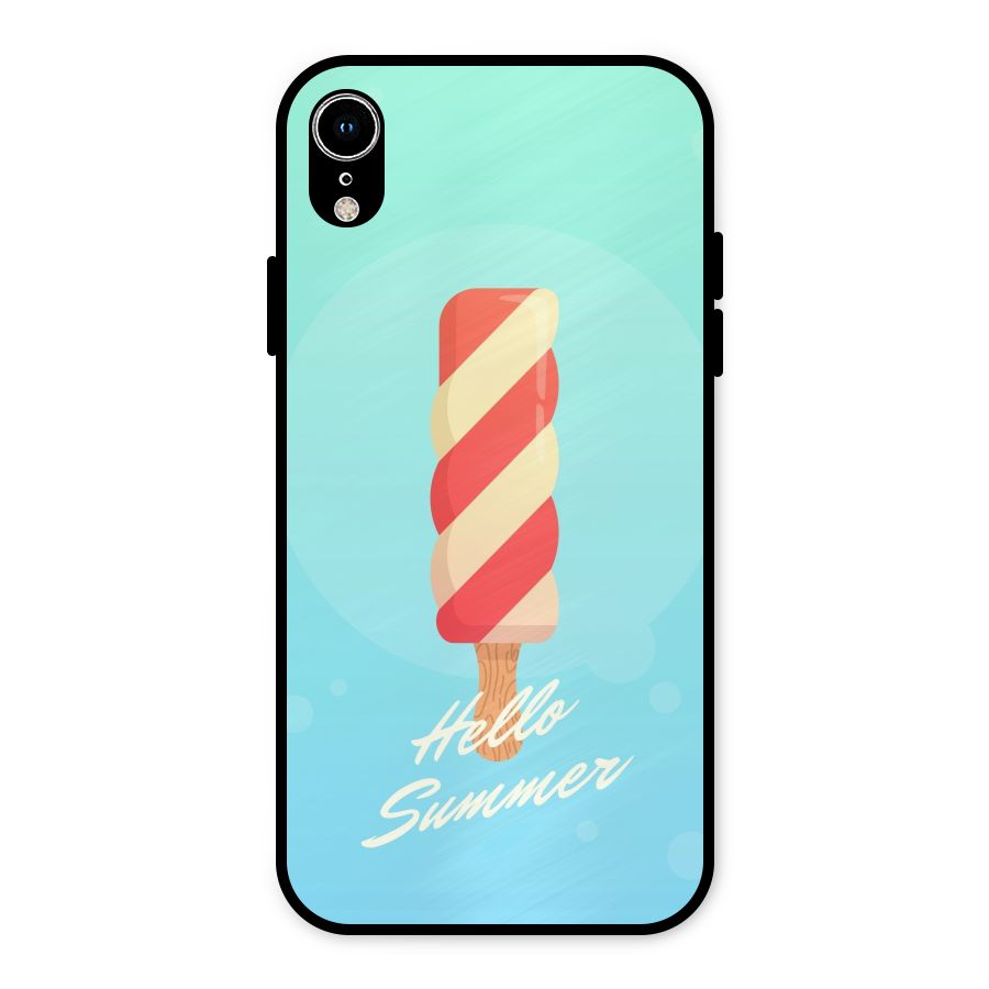 Hello Summer Metal Back Case for iPhone XR