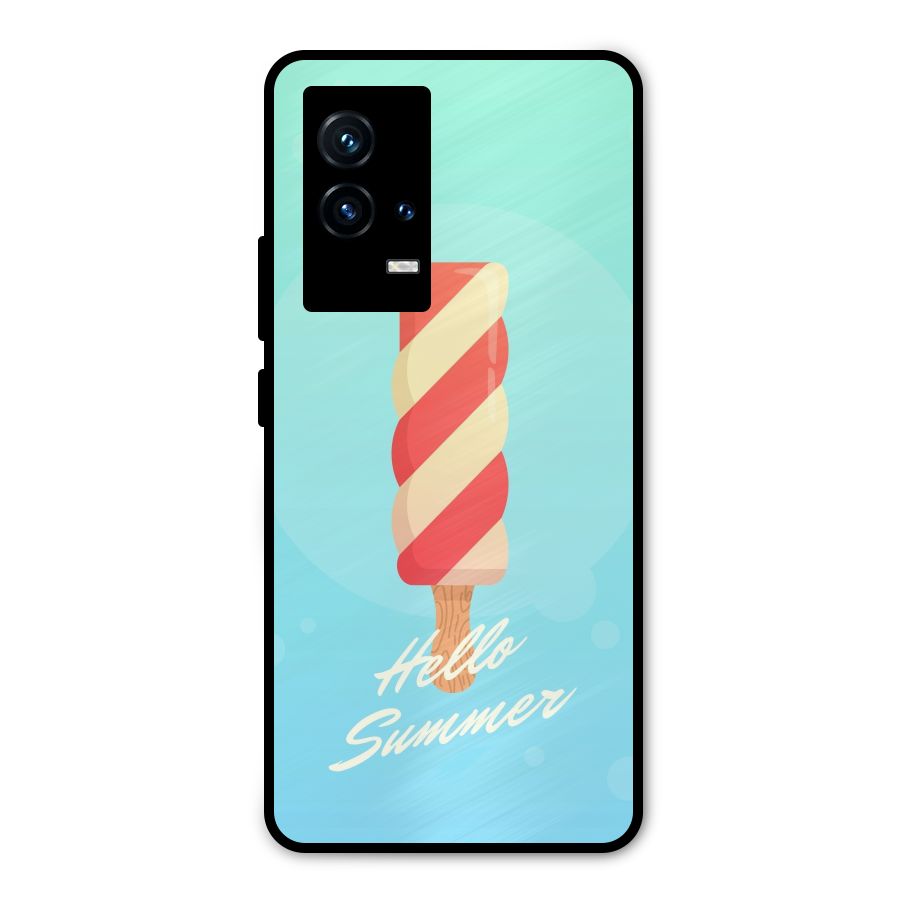 Hello Summer Metal Back Case for iQOO 9 5G
