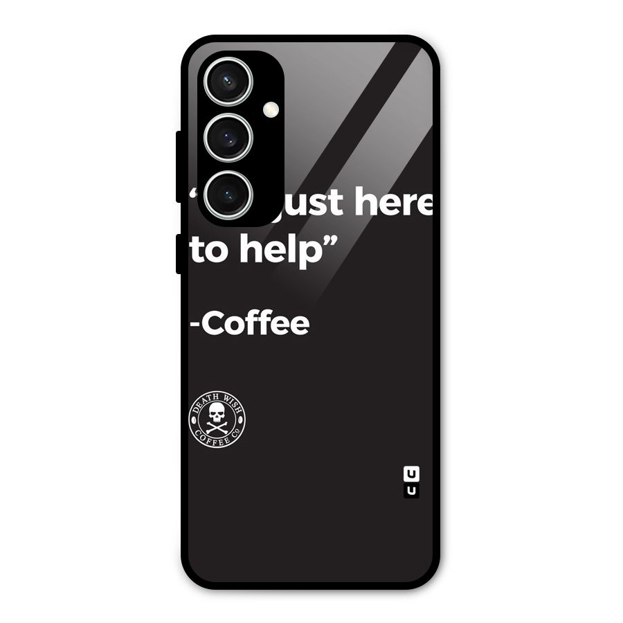 Here To Help Glass Back Case for Galaxy S23 FE