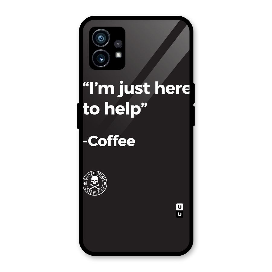 Here To Help Glass Back Case for Nothing Phone 1