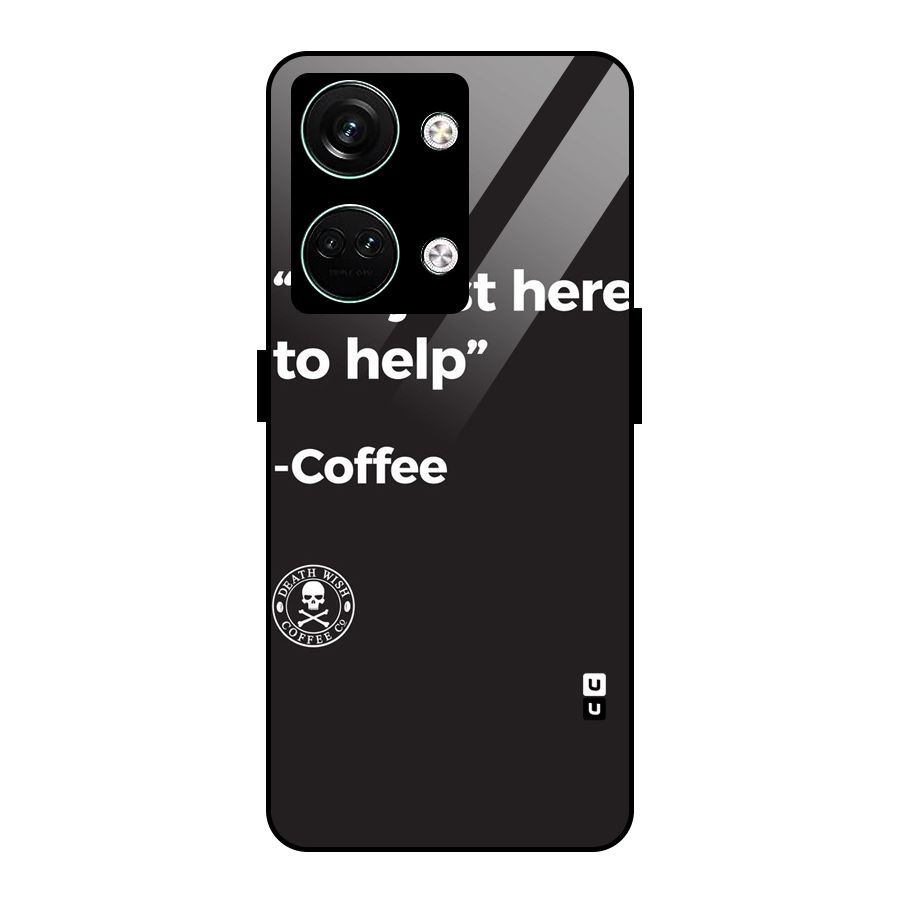 Here To Help Glass Back Case for Oneplus Nord 3