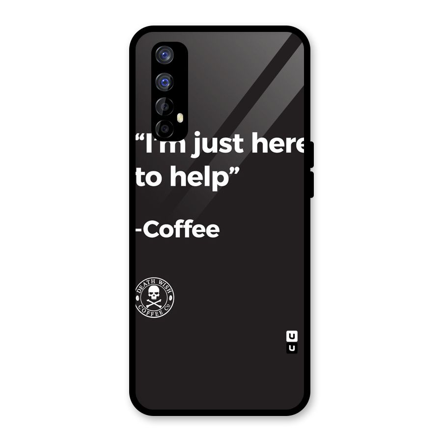 Here To Help Glass Back Case for Realme 7