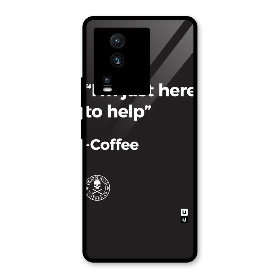 Here To Help Glass Back Case for Vivo iQOO Neo 7 Pro