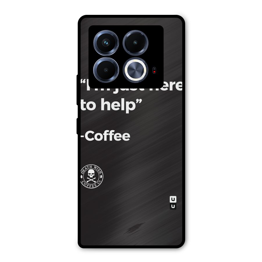 Here To Help Metal Back Case for Infinix Note 40 5G