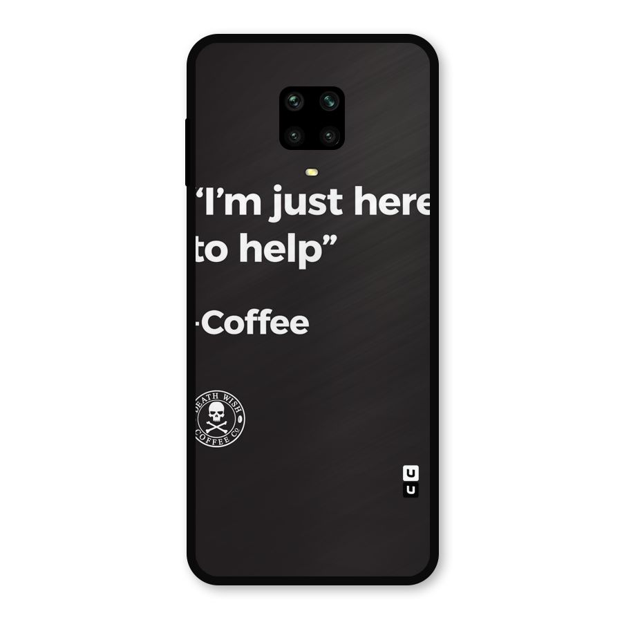 Here To Help Metal Back Case for Poco M2