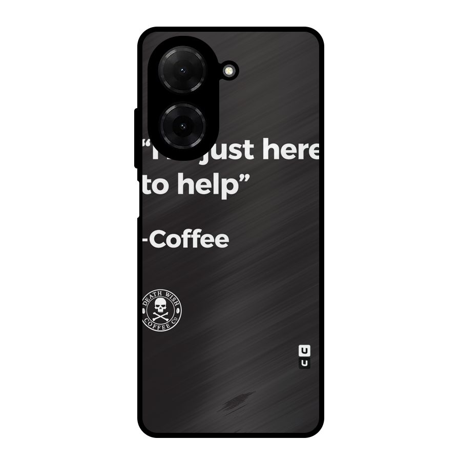 Here To Help Metal Back Case for Redmi A5 4G