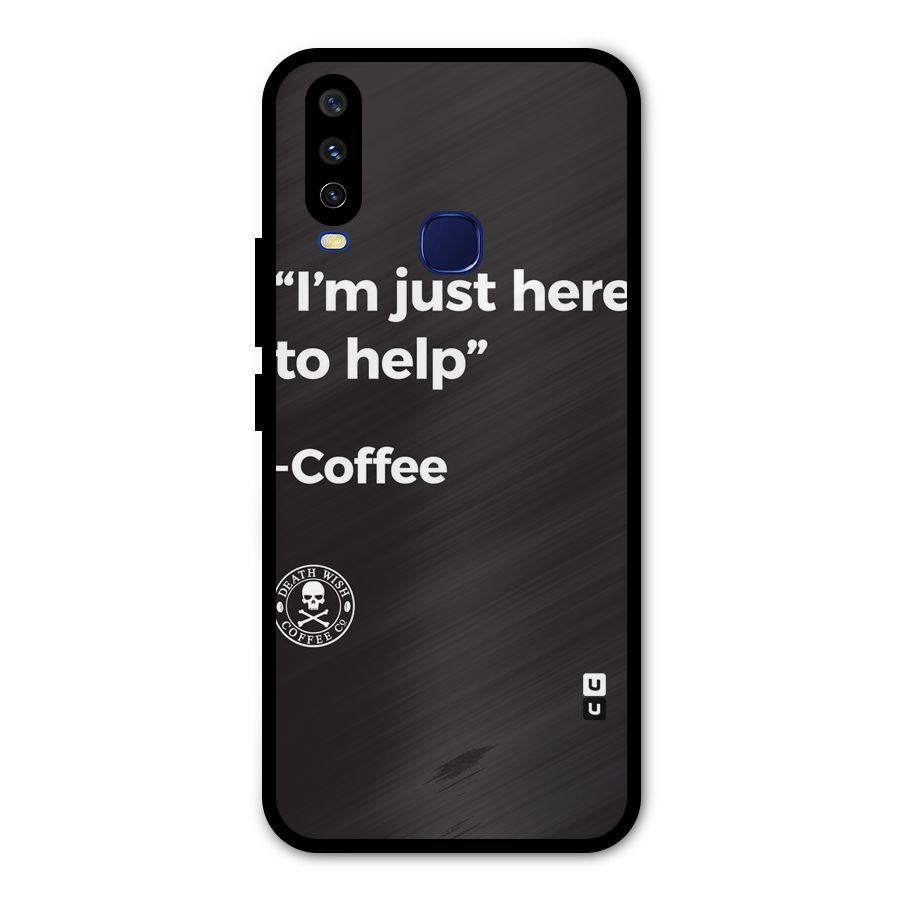 Here To Help Metal Back Case for Vivo Y15