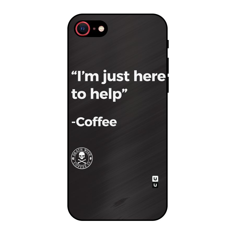 Here To Help Metal Back Case for iPhone SE 2020