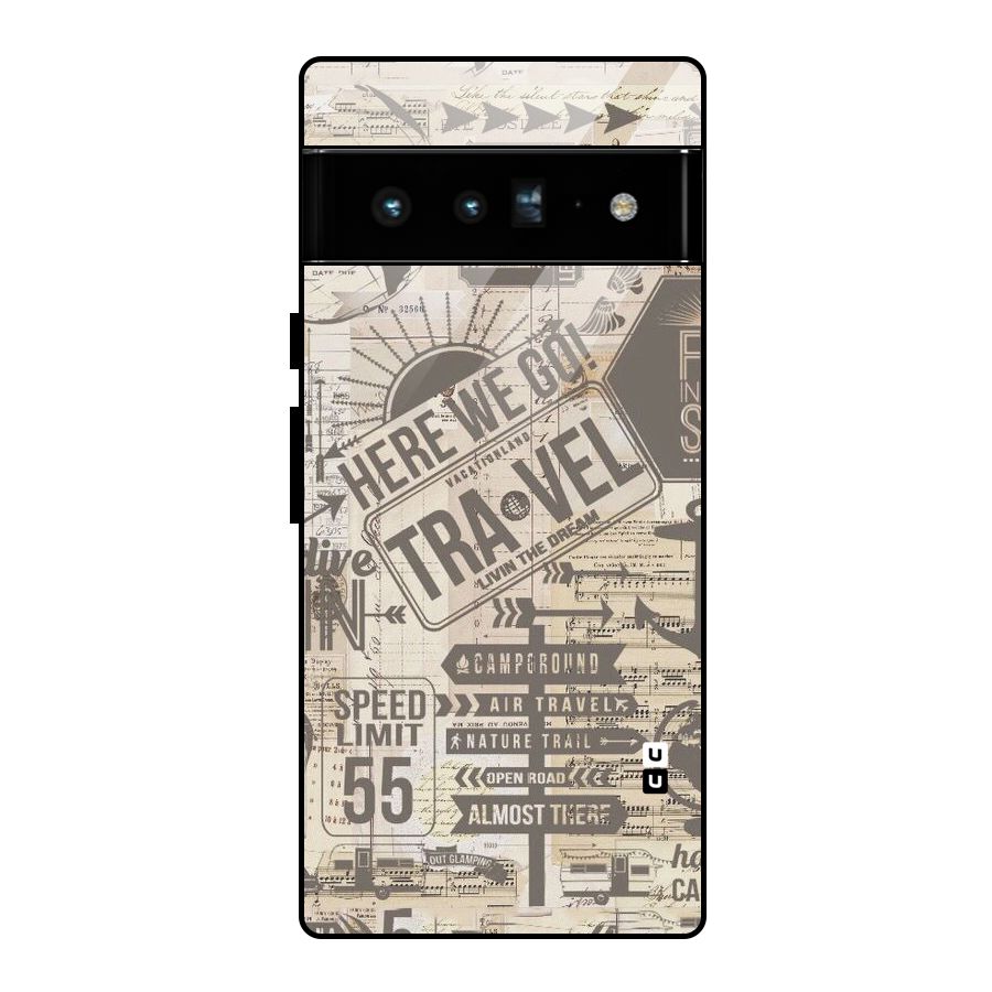 Here We Travel Glass Back Case for Google Pixel 6 Pro