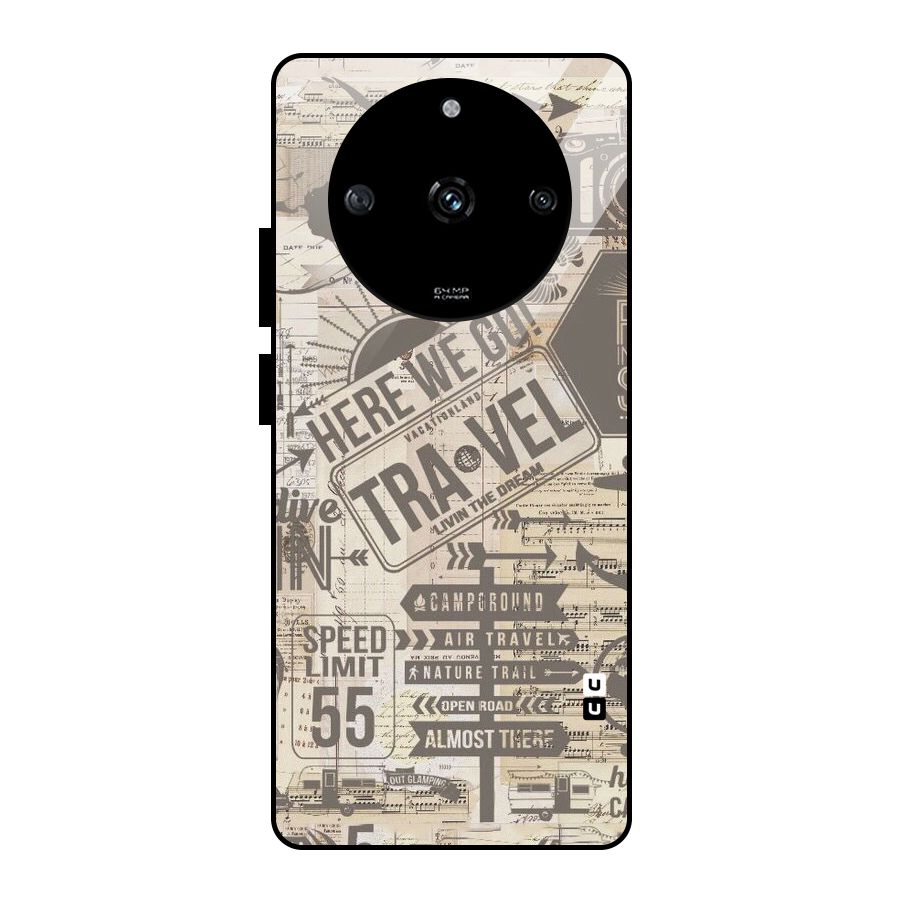 Here We Travel Glass Back Case for Realme Narzo 60 5G