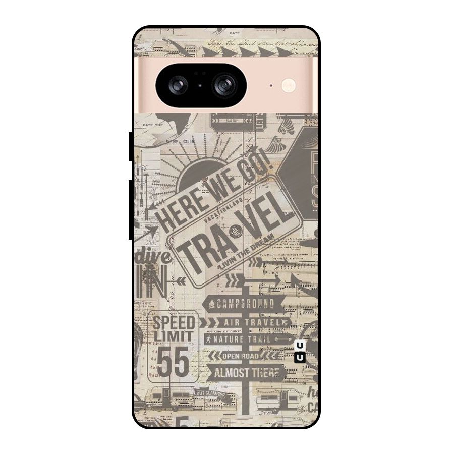 Here We Travel Metal Back Case for Google Pixel 8