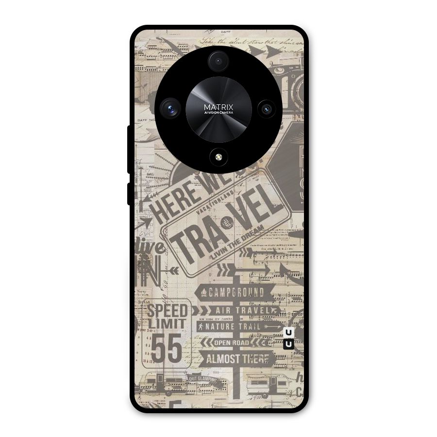 Here We Travel Metal Back Case for Honor X9b