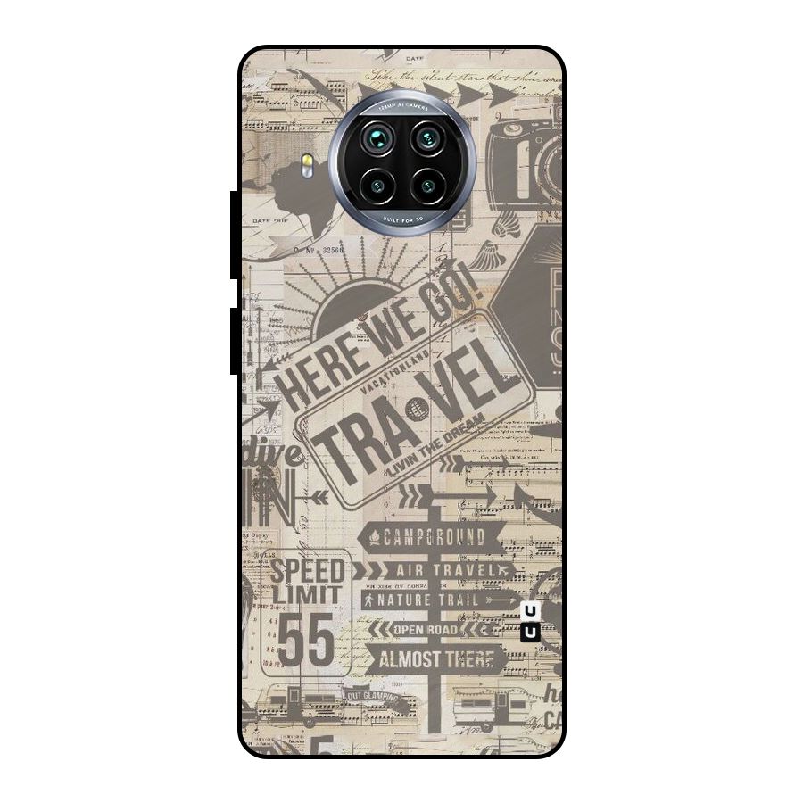 Here We Travel Metal Back Case for Mi 10i