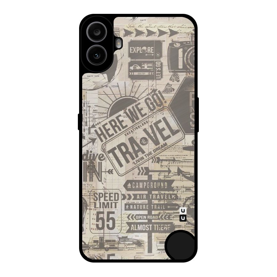 Here We Travel Metal Back Case for Nothing CMF Phone 1