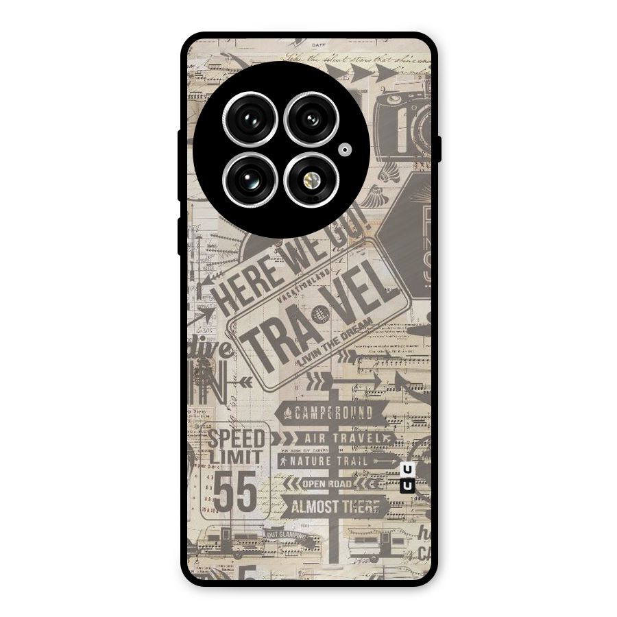 Here We Travel Metal Back Case for OnePlus 13