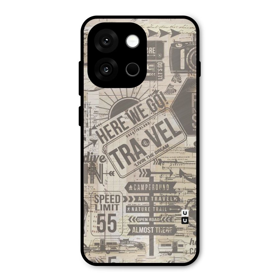 Here We Travel Metal Back Case for OnePlus 13s