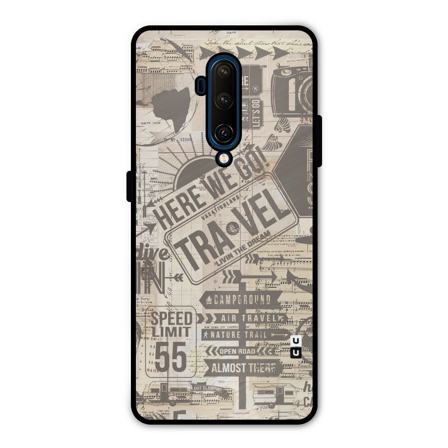 Here We Travel Metal Back Case for OnePlus 7T Pro