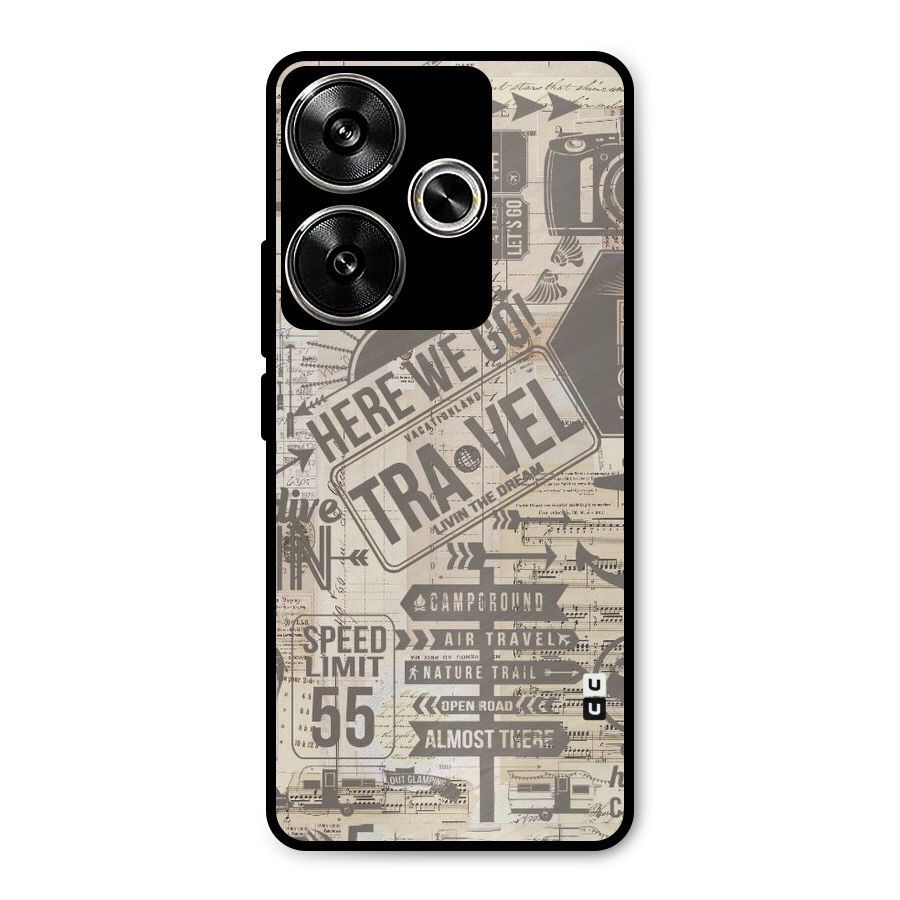 Here We Travel Metal Back Case for Poco F6