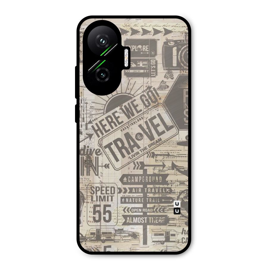 Here We Travel Metal Back Case for Poco F7