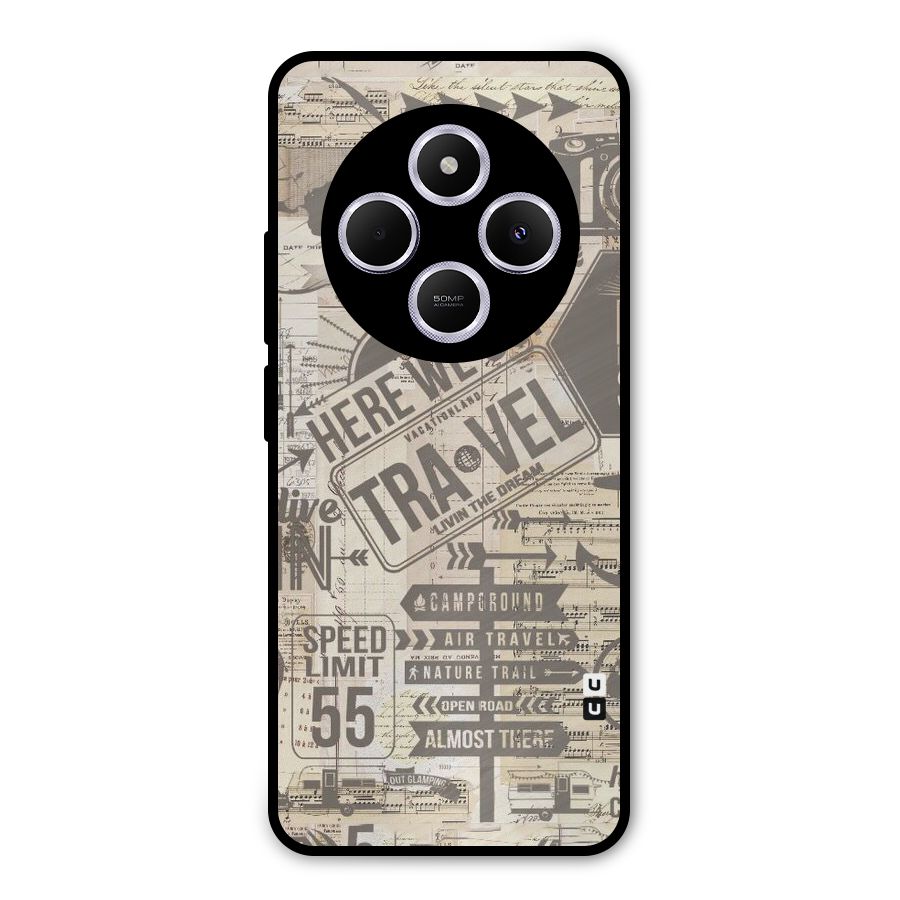 Here We Travel Metal Back Case for Poco M7
