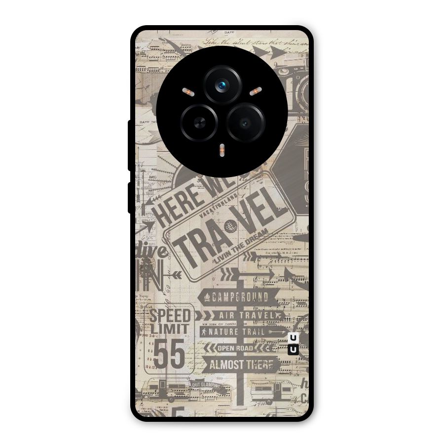 Here We Travel Metal Back Case for Realme 14 Pro Plus