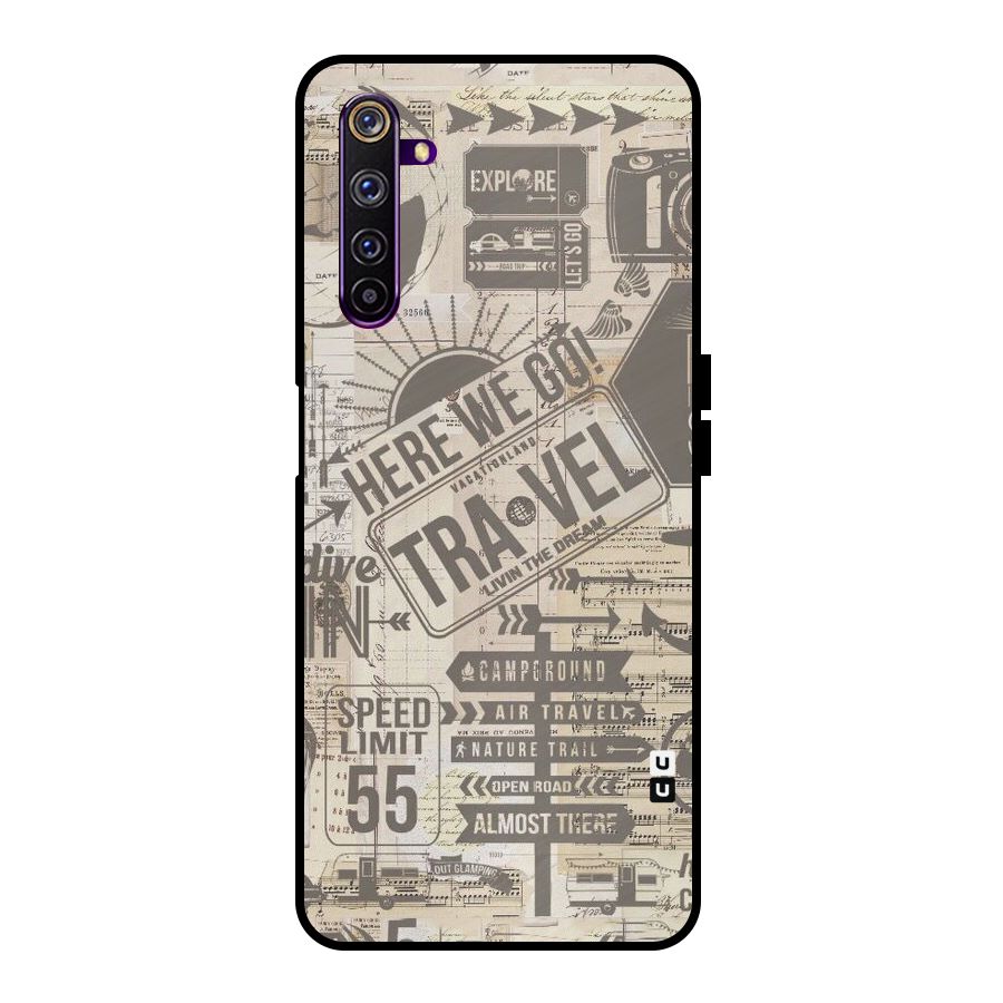 Here We Travel Metal Back Case for Realme 6 Pro