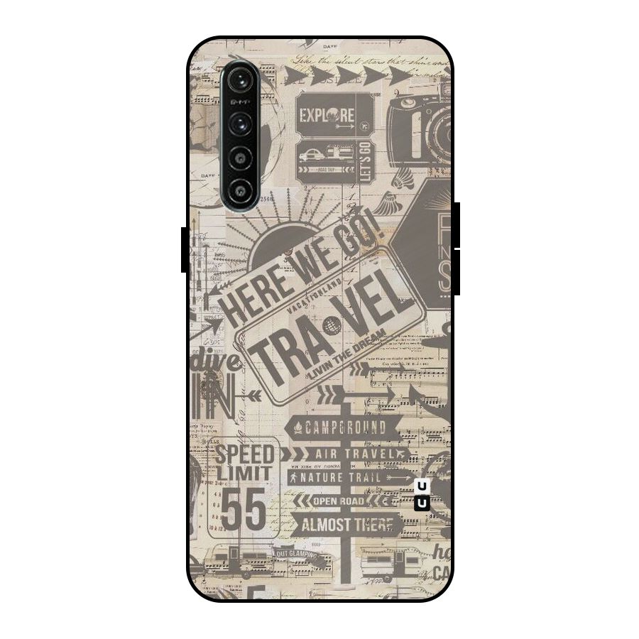 Here We Travel Metal Back Case for Realme XT