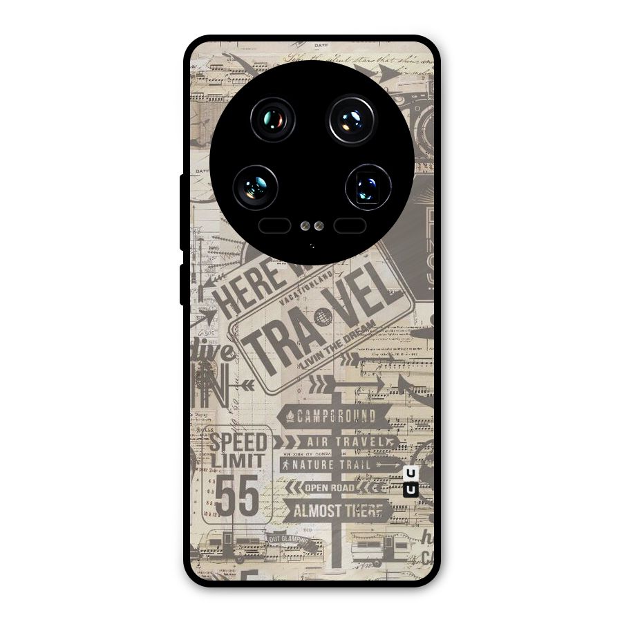 Here We Travel Metal Back Case for Xiaomi 14 Ultra