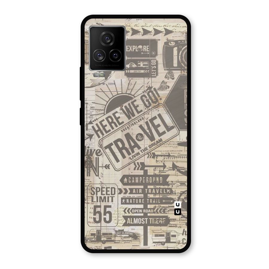Here We Travel Metal Back Case for iQOO 7 Legend 5G