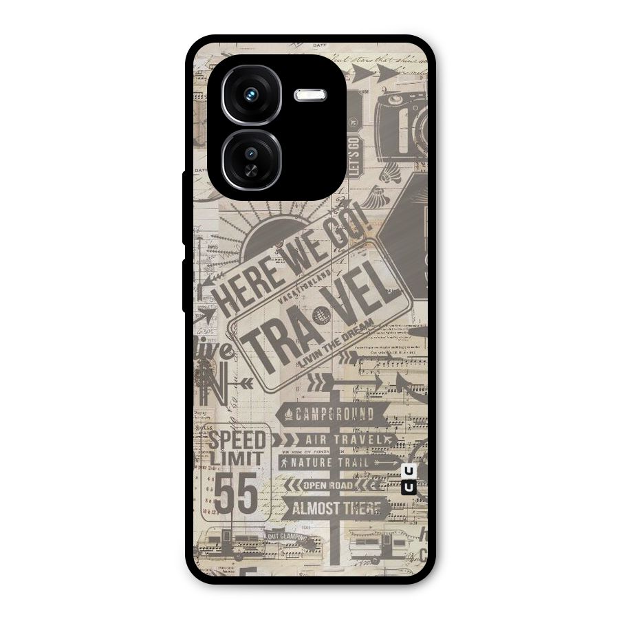 Here We Travel Metal Back Case for iQOO Z9x