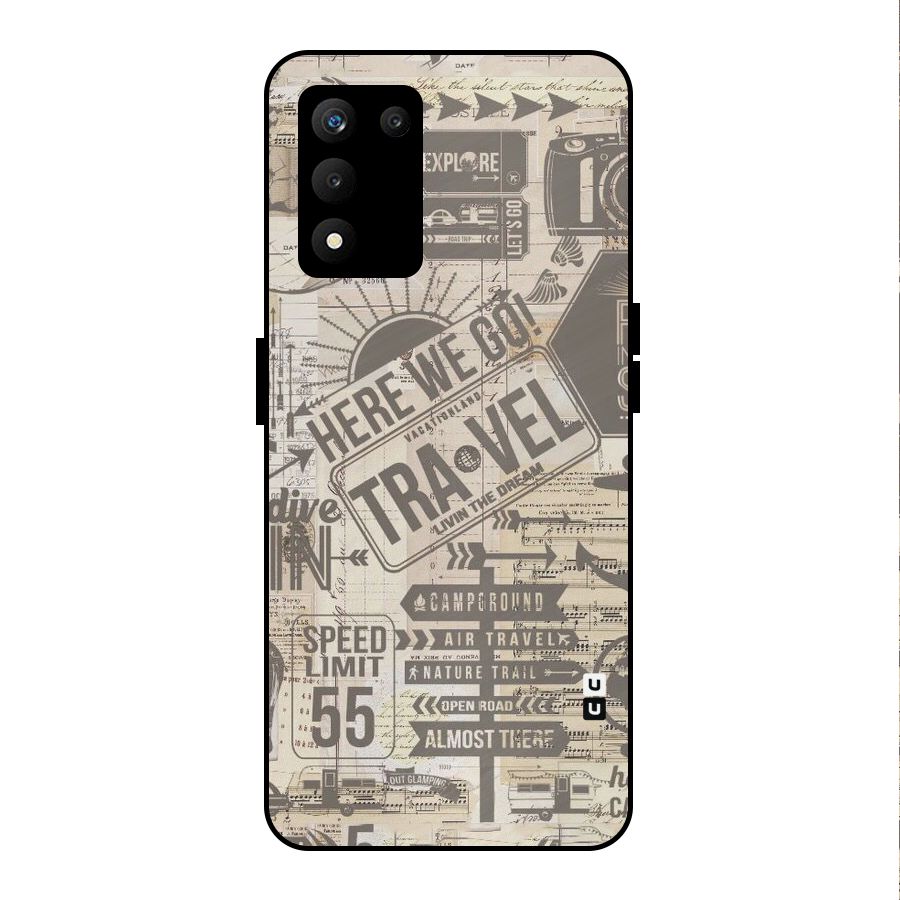 Here We Travel Metal Back Case for realme 9 5G SE
