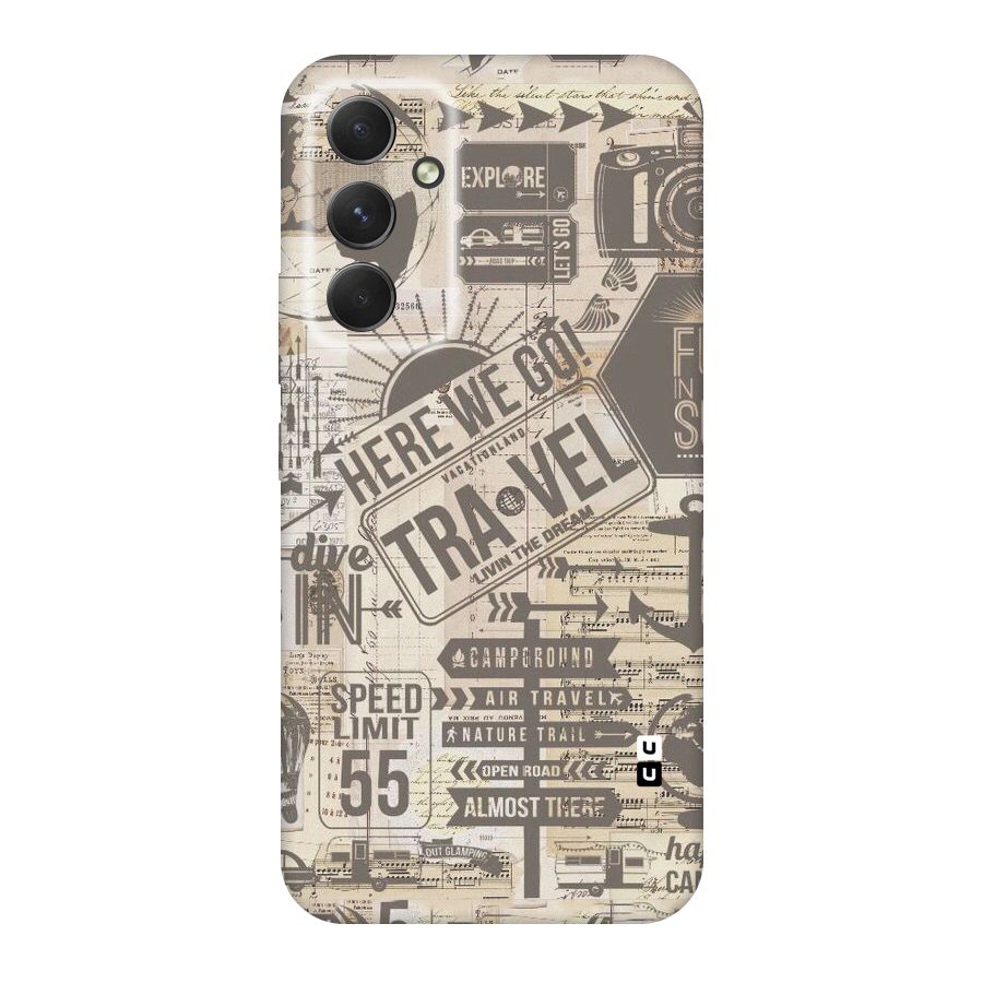 Here We Travel Original Polycarbonate Back Case for Galaxy A54