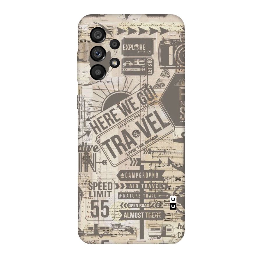Here We Travel Original Polycarbonate Back Case for Galaxy A73 5G