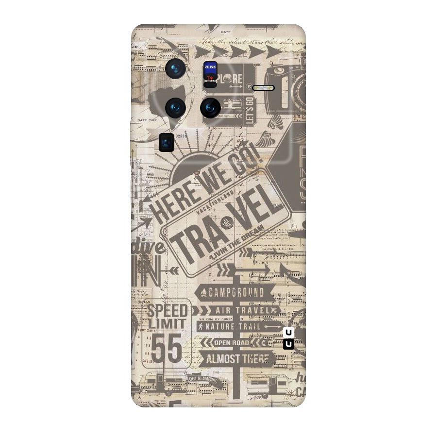 Here We Travel Original Polycarbonate Back Case for Vivo X80