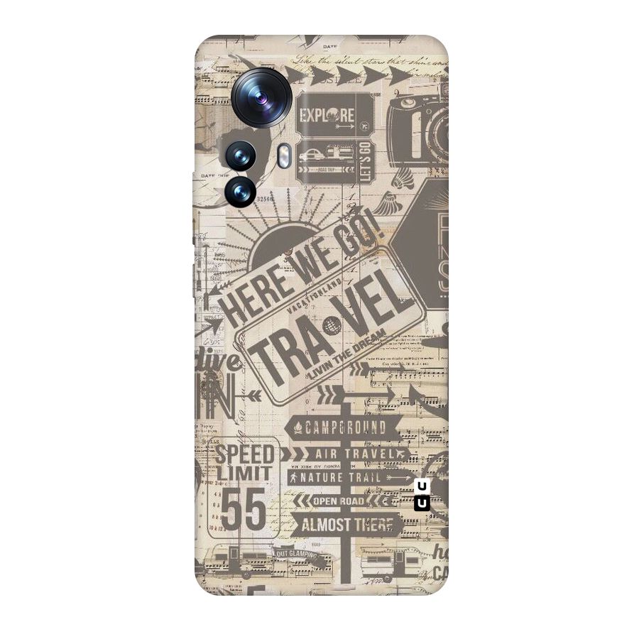 Here We Travel Original Polycarbonate Back Case for Xiaomi 12 Pro