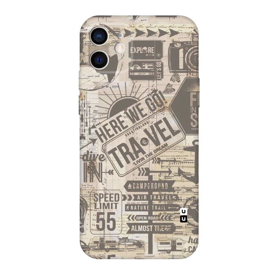 Here We Travel Original Polycarbonate Back Case for iPhone 12