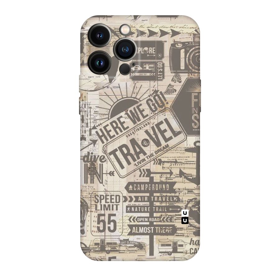 Here We Travel Original Polycarbonate Back Case for iPhone 13 Pro Max