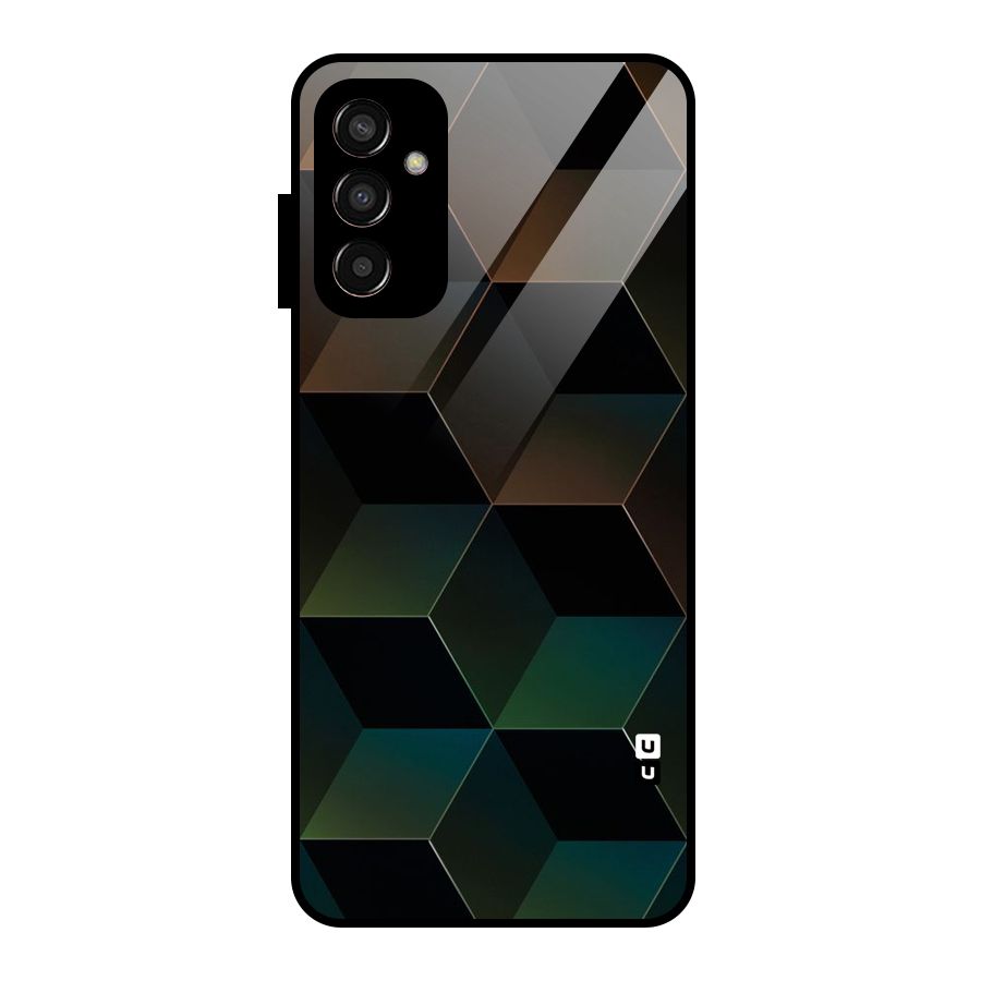 Hexagonal Design Glass Back Case for Galaxy F13