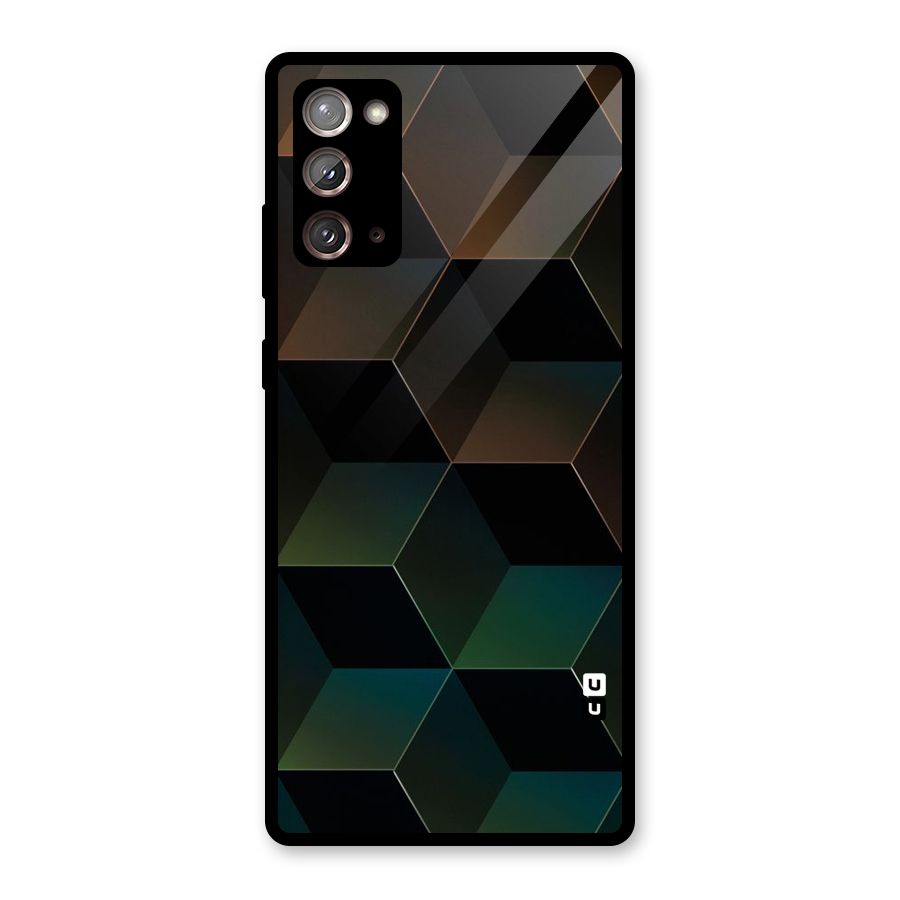 Hexagonal Design Glass Back Case for Galaxy Note 20