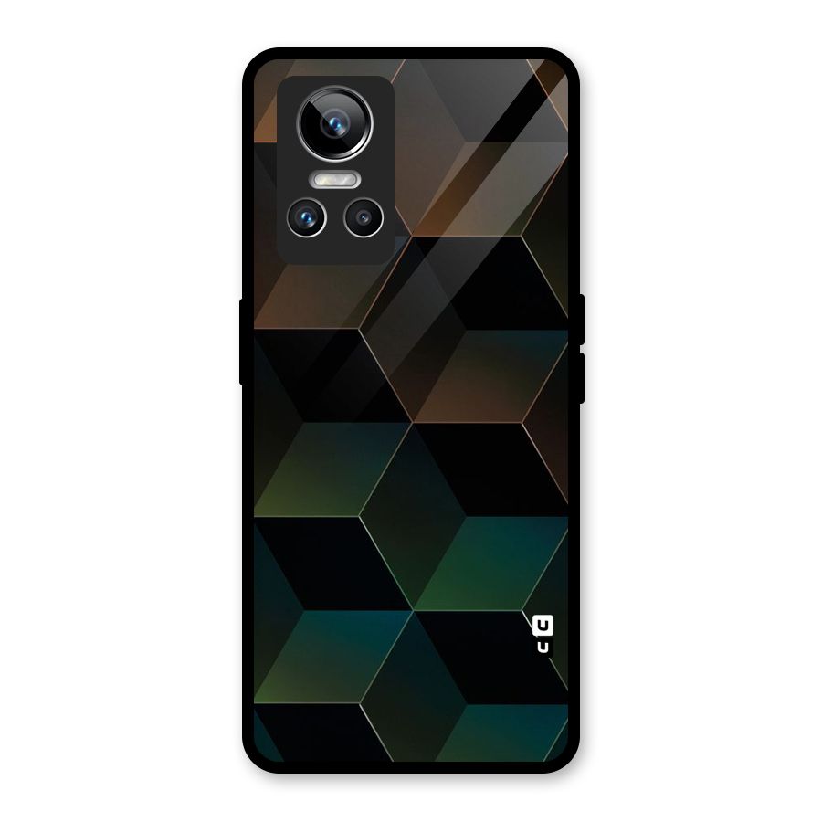 Hexagonal Design Glass Back Case for Realme GT Neo 3