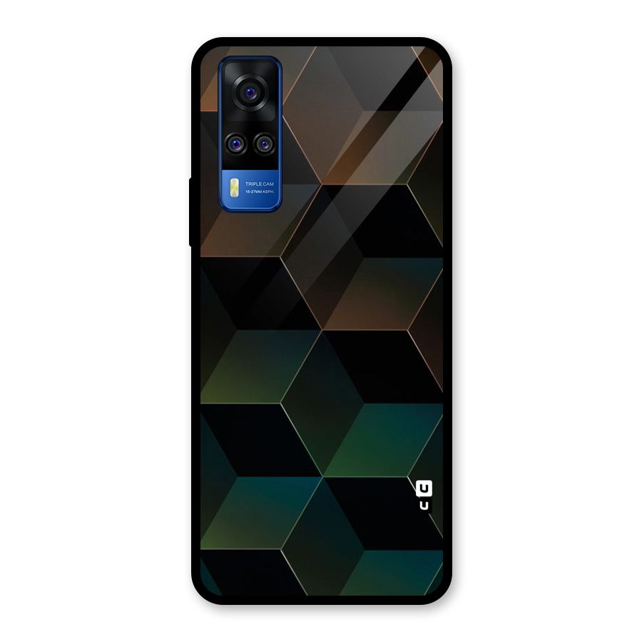 Hexagonal Design Glass Back Case for Vivo Y31