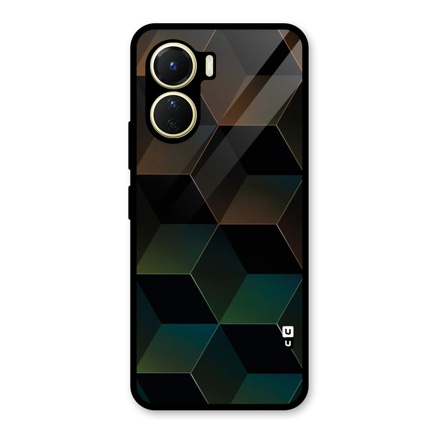 Hexagonal Design Glass Back Case for Vivo Y56