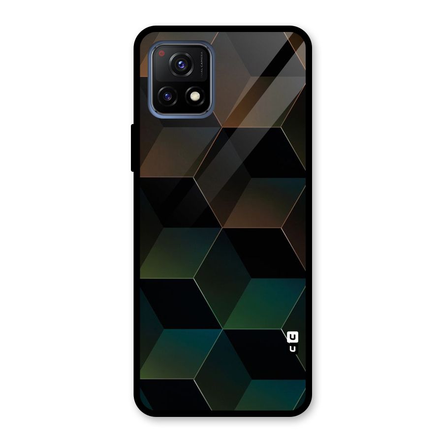Hexagonal Design Glass Back Case for Vivo Y72 5G