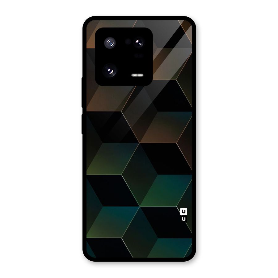 Hexagonal Design Glass Back Case for Xiaomi 13 Pro