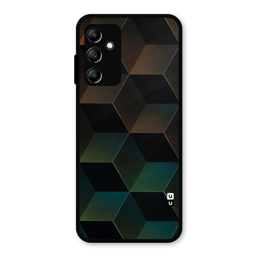 Hexagonal Design Metal Back Case for Galaxy A14 5G