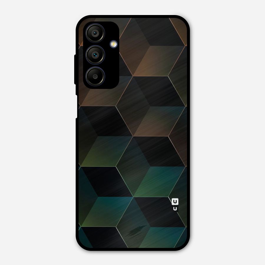 Hexagonal Design Metal Back Case for Galaxy A15 5G