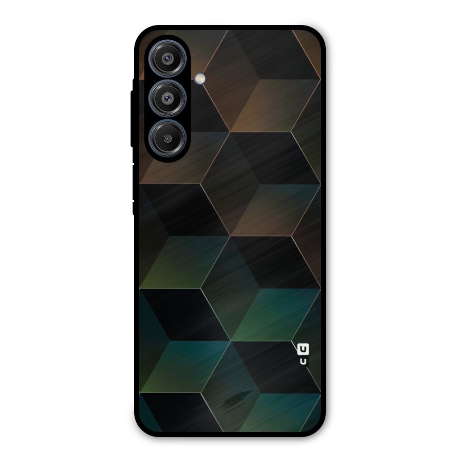 Hexagonal Design Metal Back Case for Galaxy A16 5G